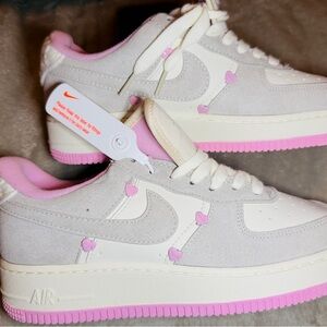 Nike Air Force 1 with Pink and White Highlights